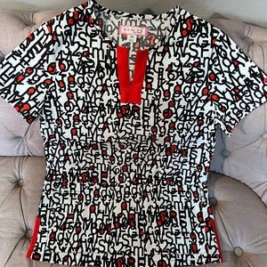 Koi by Kathy Peterson scrub top